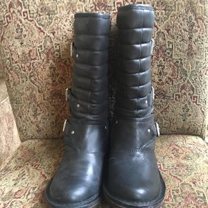 UGG Tatum Leather Biker boots